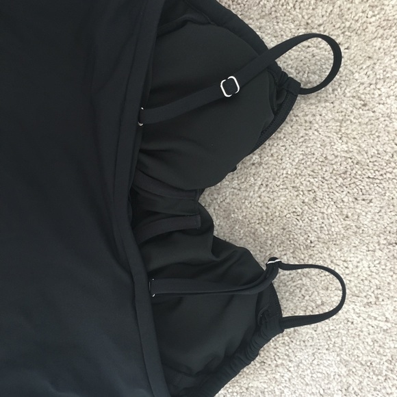 Lands’ End tankini top size 8 black - Picture 3 of 5